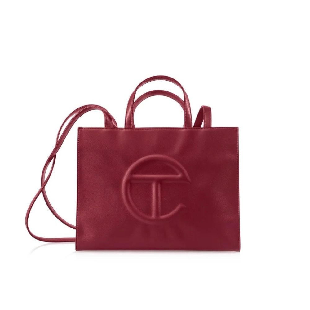 TELFAR Medium Shopping Bag in Oxblood